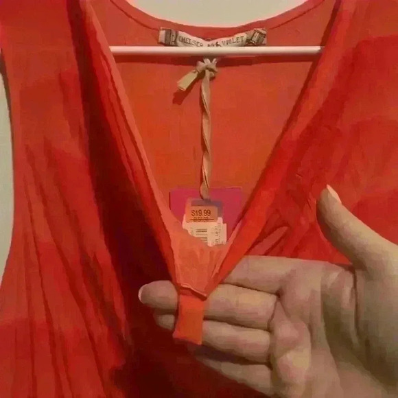 Chelsea & Violet size L beach pool cover up dress with cowl neck NWT - Picture 3 of 8